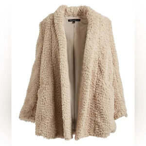 FINAL PRICE KENNETH COLE | Tan Teddy Jacket with Satin Lining